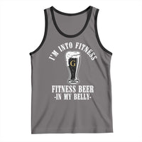 Funny Irish Stout Drinking Tank Top I Am Into Fitness Fitting Beer In My Belly