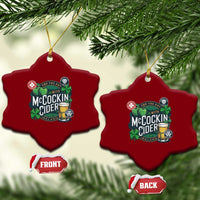 End The Day With McCockin Cider Ceramic Ornament Ireland Beer Lover St Patricks Day Humor