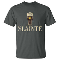 Funny Slainte Stout Beer Irish Drinking St Patricks Day T Shirt