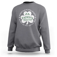 Funny Paddys Irish Pub Sweatshirt Worst Bar In Philadelphia St Patricks Day Beer Drinking