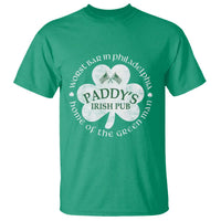Funny Paddys Irish Pub T Shirt Worst Bar In Philadelphia St Patricks Day Beer Drinking