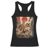 Princess Donut Riding Mongo Racerback Tank Top Japanese Vintage Graphic Ukiyoe Art