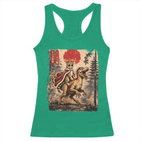 Princess Donut Riding Mongo Racerback Tank Top Japanese Vintage Graphic Ukiyoe Art