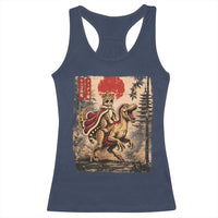Princess Donut Riding Mongo Racerback Tank Top Japanese Vintage Graphic Ukiyoe Art