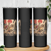 Princess Donut Riding Mongo Skinny Tumbler Japanese Vintage Graphic Ukiyoe Art