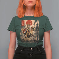 Princess Donut Riding Mongo T Shirt For Women Japanese Vintage Graphic Ukiyoe Art