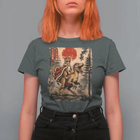 Princess Donut Riding Mongo T Shirt For Women Japanese Vintage Graphic Ukiyoe Art