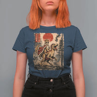 Princess Donut Riding Mongo T Shirt For Women Japanese Vintage Graphic Ukiyoe Art