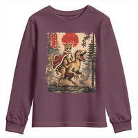 Princess Donut Riding Mongo Youth Sweatshirt Japanese Vintage Graphic Ukiyoe Art