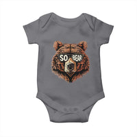 Sobriety Anniversary Sober Bear AA NA Recovery Baby Onesie