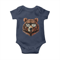 Sobriety Anniversary Sober Bear AA NA Recovery Baby Onesie