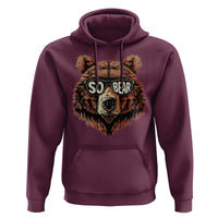 Sobriety Anniversary Sober Bear AA NA Recovery Hoodie
