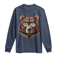 Sobriety Anniversary Sober Bear AA NA Recovery Long Sleeve Shirt