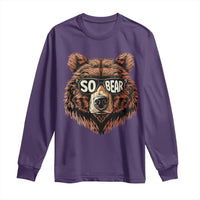 Sobriety Anniversary Sober Bear AA NA Recovery Long Sleeve Shirt