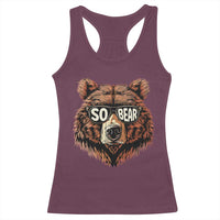 Sobriety Anniversary Sober Bear AA NA Recovery Racerback Tank Top
