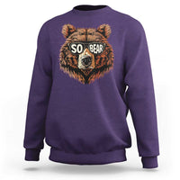 Sobriety Anniversary Sober Bear AA NA Recovery Sweatshirt
