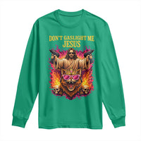 Dont Gaslight Me Jesus Long Sleeve Shirt Princess Cat Donut Meme Faith Humor
