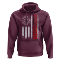 10 Years Sober Hoodie 10 Years Sobriety Anniversary Vintage American Flag