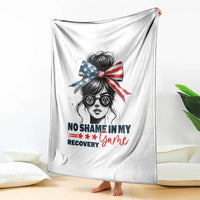 No Shame In My Recovery Game Throw Blanket Sobriety AA NA Anniversary