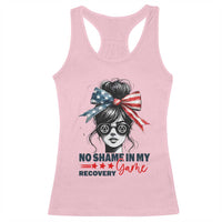 No Shame In My Recovery Game Racerback Tank Top Sobriety AA NA Anniversary
