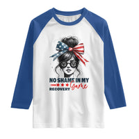 No Shame In My Recovery Game Raglan Shirt Sobriety AA NA Anniversary