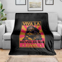 Viva La Revolucion Carl Throw Blanket Funny Princess Cat Donut Meme