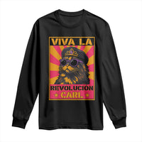 Viva La Revolucion Carl Long Sleeve Shirt Funny Princess Cat Donut Meme