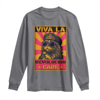 Viva La Revolucion Carl Long Sleeve Shirt Funny Princess Cat Donut Meme