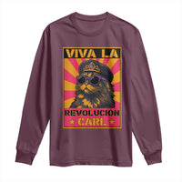 Viva La Revolucion Carl Long Sleeve Shirt Funny Princess Cat Donut Meme