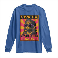 Viva La Revolucion Carl Long Sleeve Shirt Funny Princess Cat Donut Meme