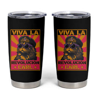 Viva La Revolucion Carl Tumbler Cup Funny Princess Cat Donut Meme
