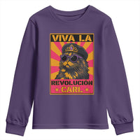 Viva La Revolucion Carl Youth Sweatshirt Funny Princess Cat Donut Meme