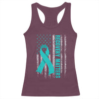 Recovery Matter Sobriety Anniversary Sober AA NA Racerback Tank Top Vintage American Flag