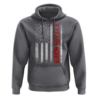 3 Years Sober Hoodie 3 Years Sobriety Anniversary Vintage American Flag