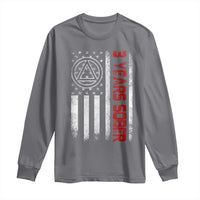 3 Years Sober Long Sleeve Shirt 3 Years Sobriety Anniversary Vintage American Flag