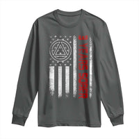 3 Years Sober Long Sleeve Shirt 3 Years Sobriety Anniversary Vintage American Flag