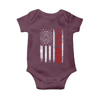 1 Year Sober Baby Onesie 1 Year Sobriety Anniversary Vintage American Flag