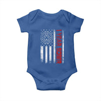 1 Year Sober Baby Onesie 1 Year Sobriety Anniversary Vintage American Flag