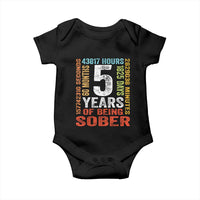 5 Years Of Being Sober Baby Onesie 5 Years Sobriety Anniversary Addiction Recovery