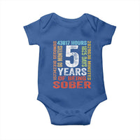 5 Years Of Being Sober Baby Onesie 5 Years Sobriety Anniversary Addiction Recovery