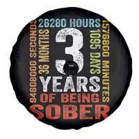 3 Years Of Being Sober Spare Tire Cover 3 Years Sobriety Anniversary Addiction Recovery