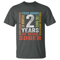 2 Years Of Being Sober T Shirt 2 Years Sobriety Anniversary Addiction Recovery