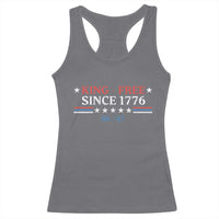 Funny King Free Since 1776 8647 Racerback Tank Top