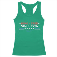 Funny King Free Since 1776 8647 Racerback Tank Top