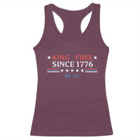 Funny King Free Since 1776 8647 Racerback Tank Top