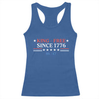 Funny King Free Since 1776 8647 Racerback Tank Top