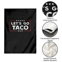 Funny Let's Go Taco Garden Flag Vintage Star Stripes - Wonder Print Shop
