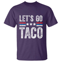 Funny Let's Go Taco Always Chickens Out T Shirt Vintage Star Stripes