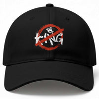 Funny No King Graffiti Style Crown Baseball Cap