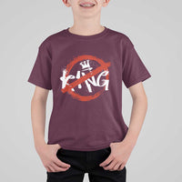 Funny No King Graffiti Style Crown T Shirt For Kid - Wonder Print Shop